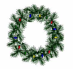 animated wreath with christmas lights